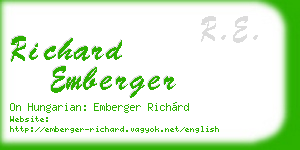 richard emberger business card